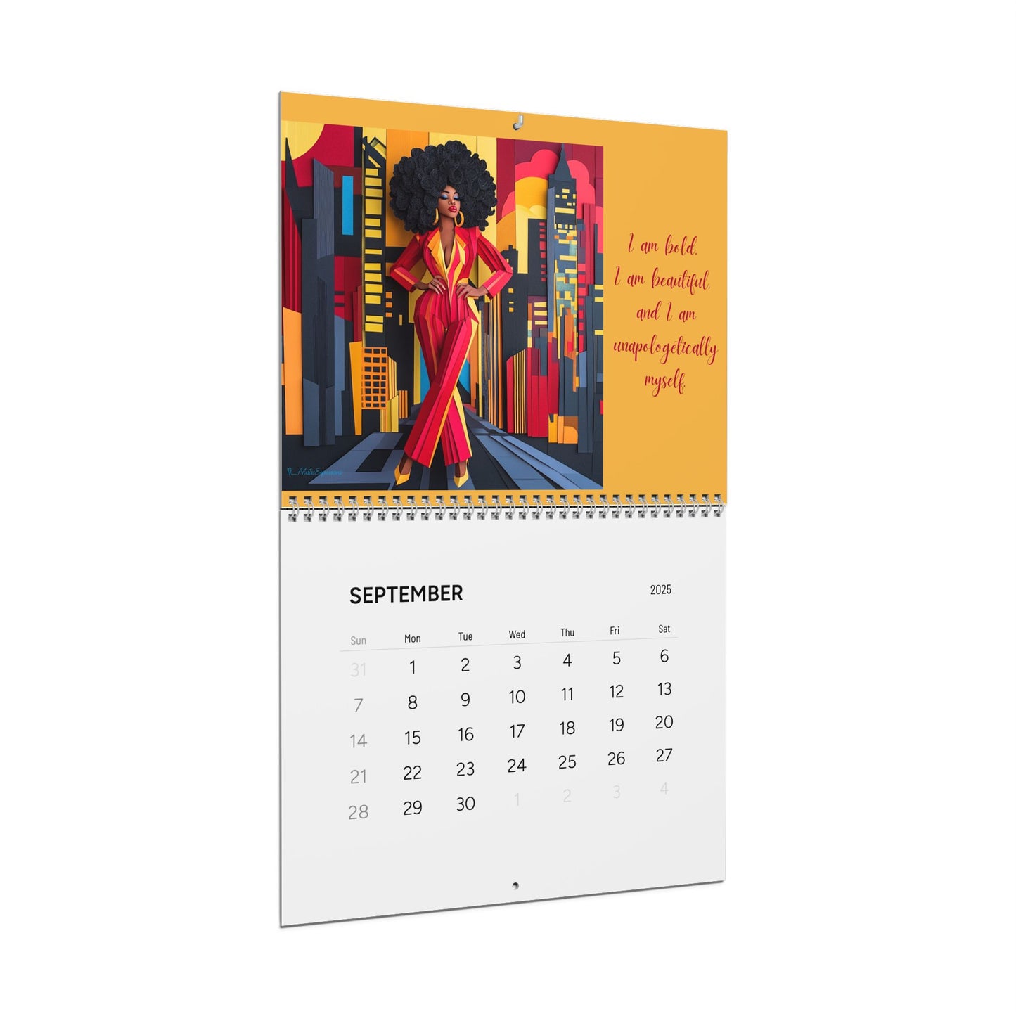 I Am Affirmation Calendar