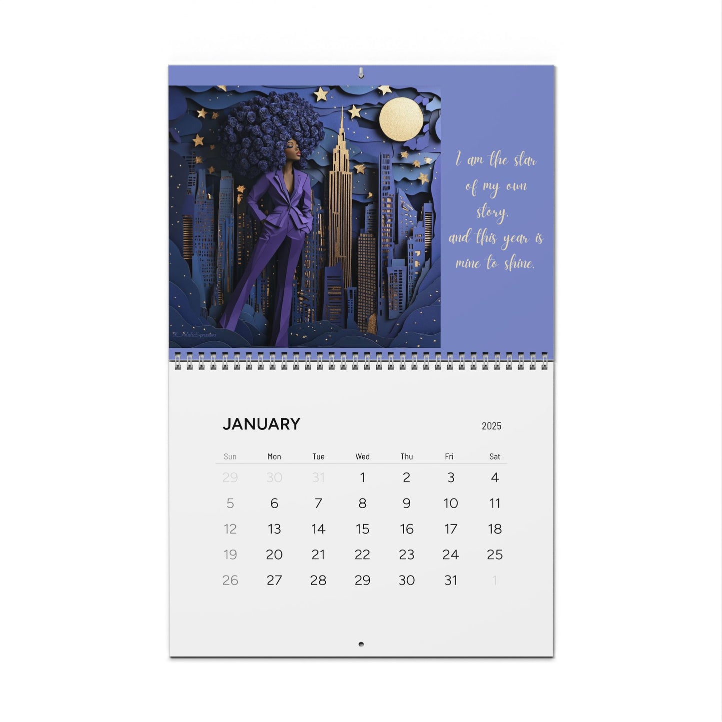 I Am Affirmation Calendar