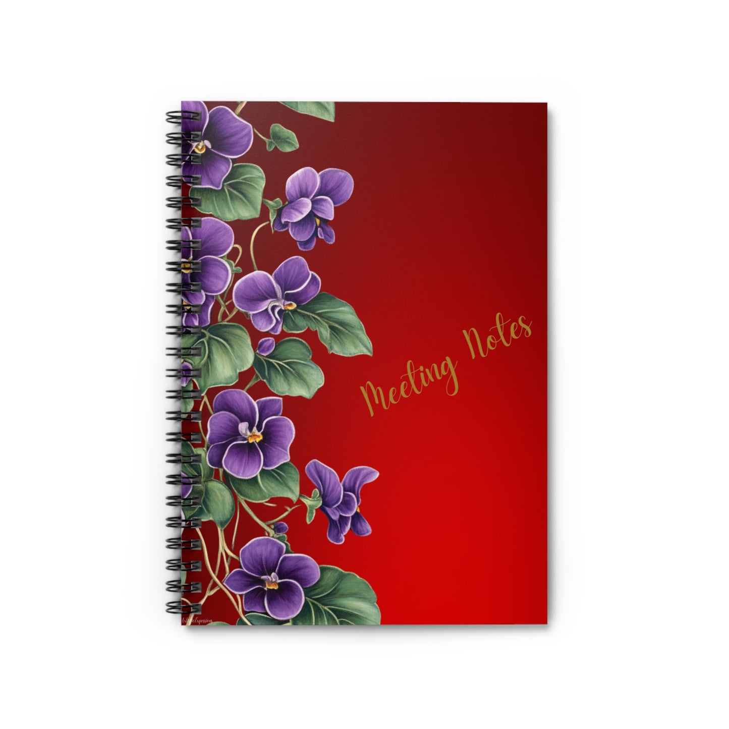 African Violet Meeting Notes Spiral