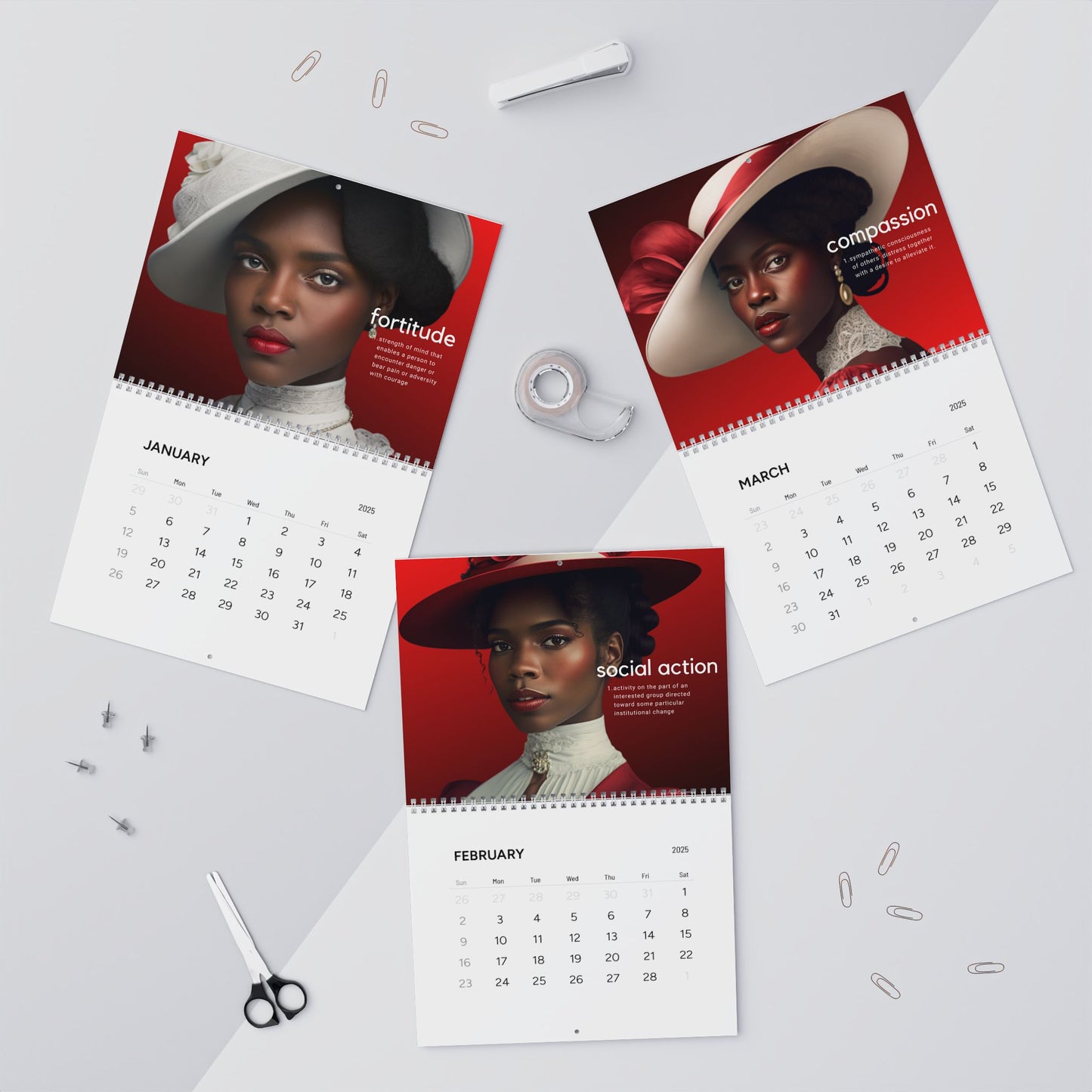 "Fortitude" Wall Calendar