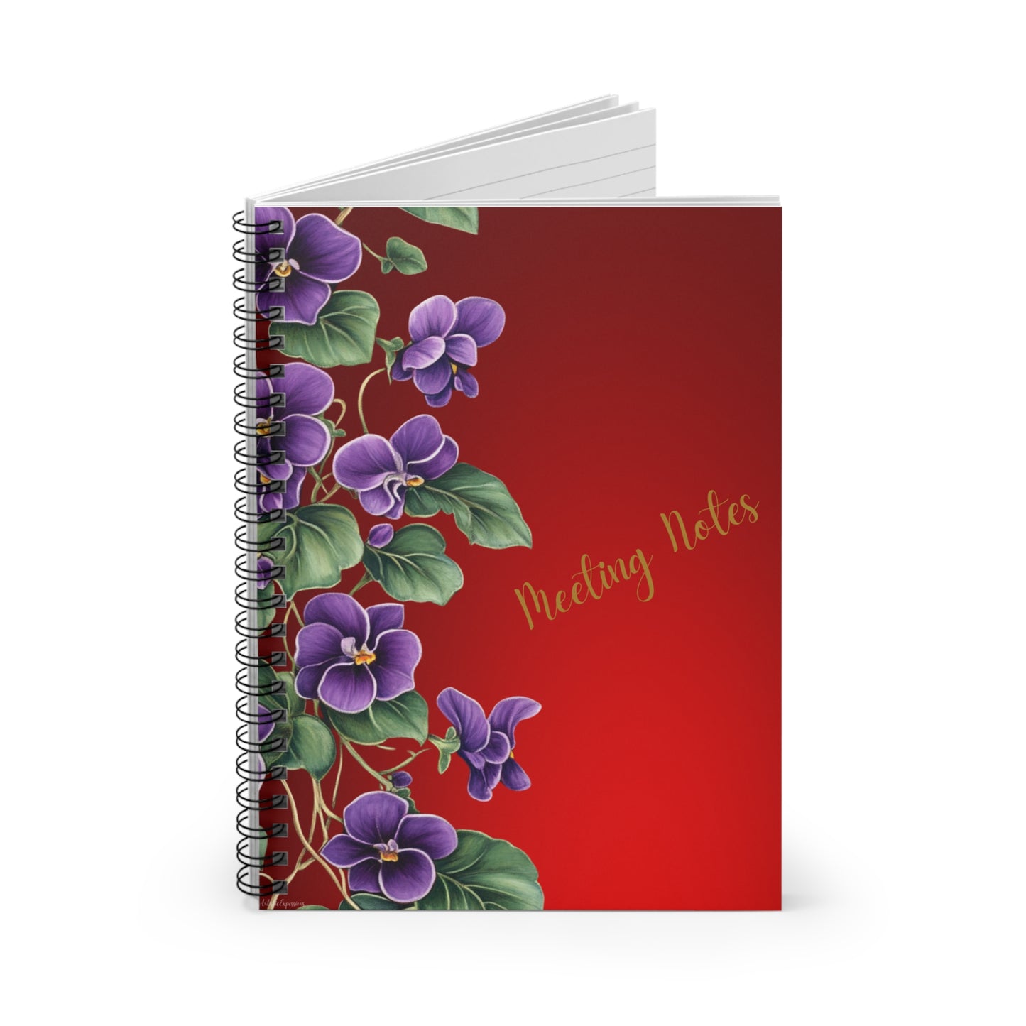 African Violet Meeting Notes Spiral