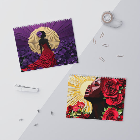 I Am Affirmation Calendar  Red & White Edition