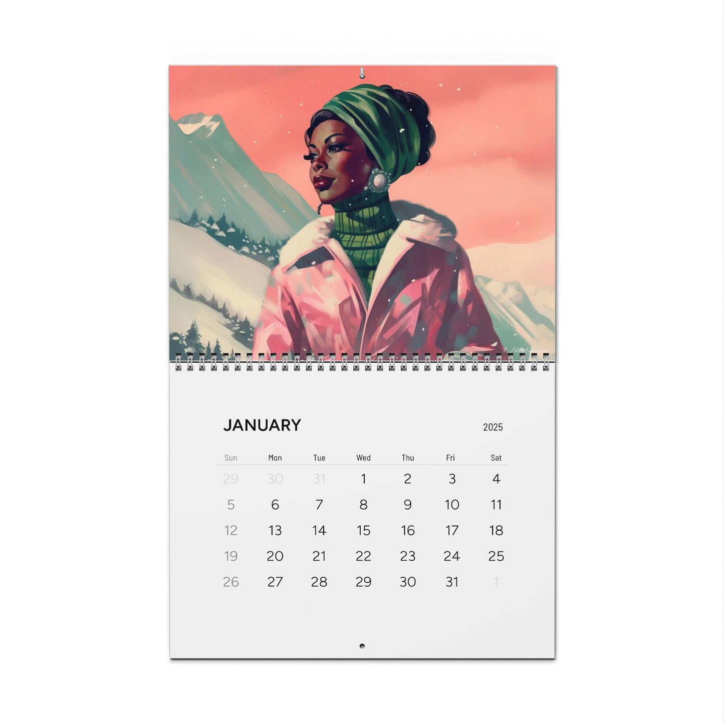 Timeless Radiance 2025 Wall Calendar
