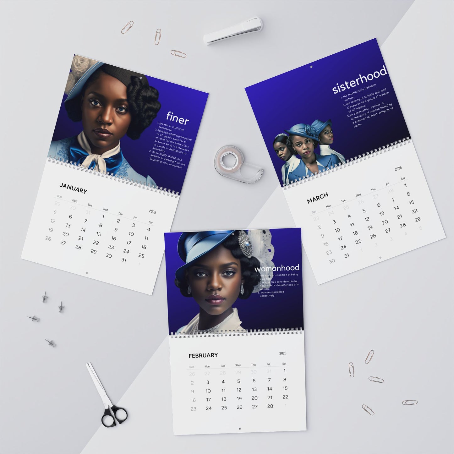 "Finer" Wall Calendar