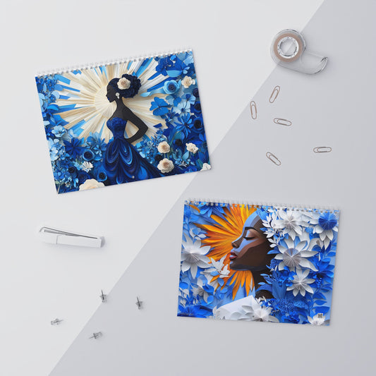 I Am Affirmation Calendar Blue & White Edition